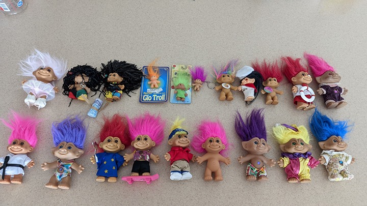 Troll Doll Lot Lot of Dolls Vintage