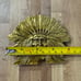 Vintage Brass Native American Indian Chief Head Belt Buckle Ornate Decorative