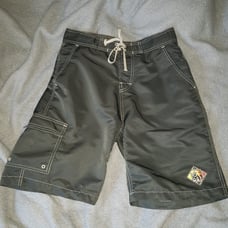 THE HUNDREDS Adam Bomb Logo Vintage Men's Cargo Boardshorts size 32