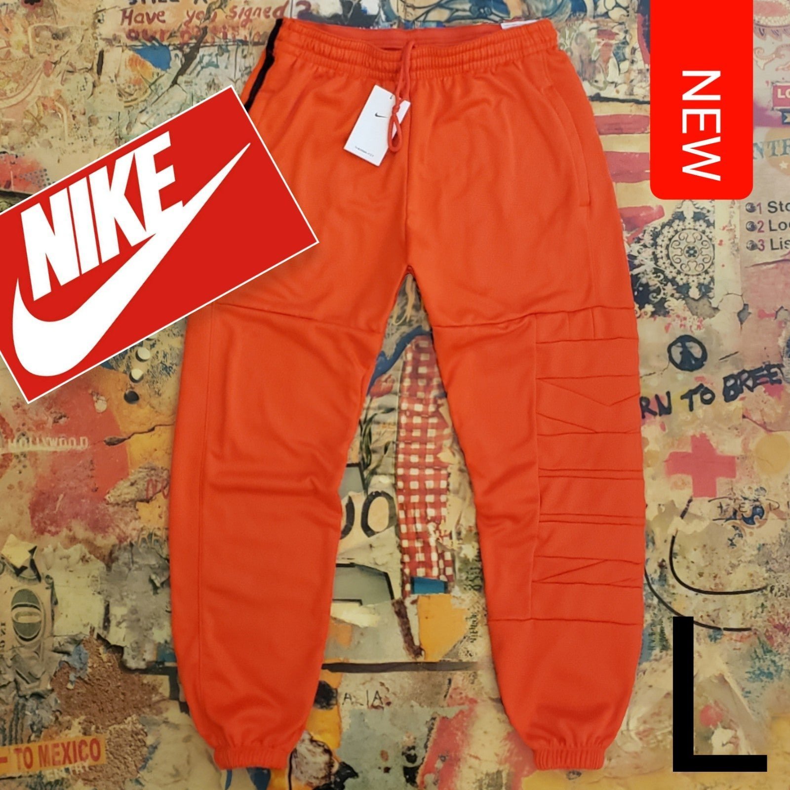 70 New Nike Mens Big Logo Fleece Jogger! L
