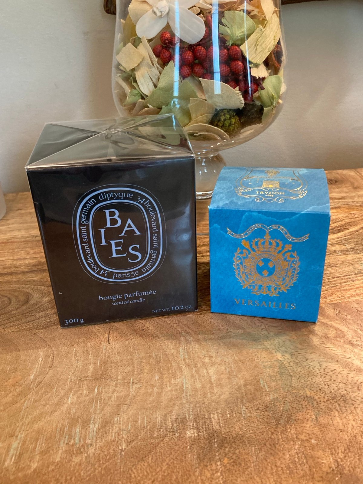 Diptyque Baies and Trudon Versailles Candle Bundle New