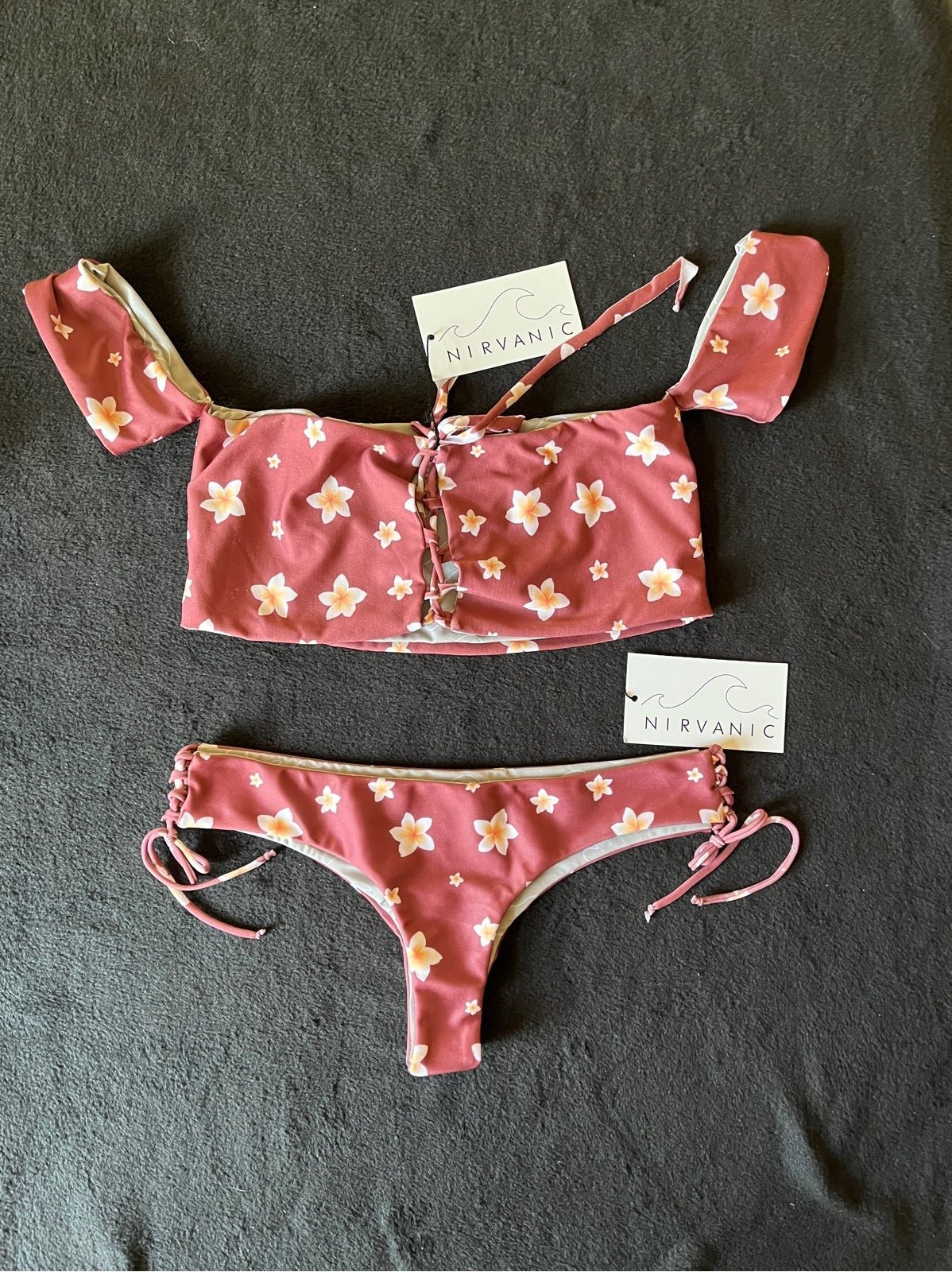 Nirvanic Swim Plumeria Clay Bikini