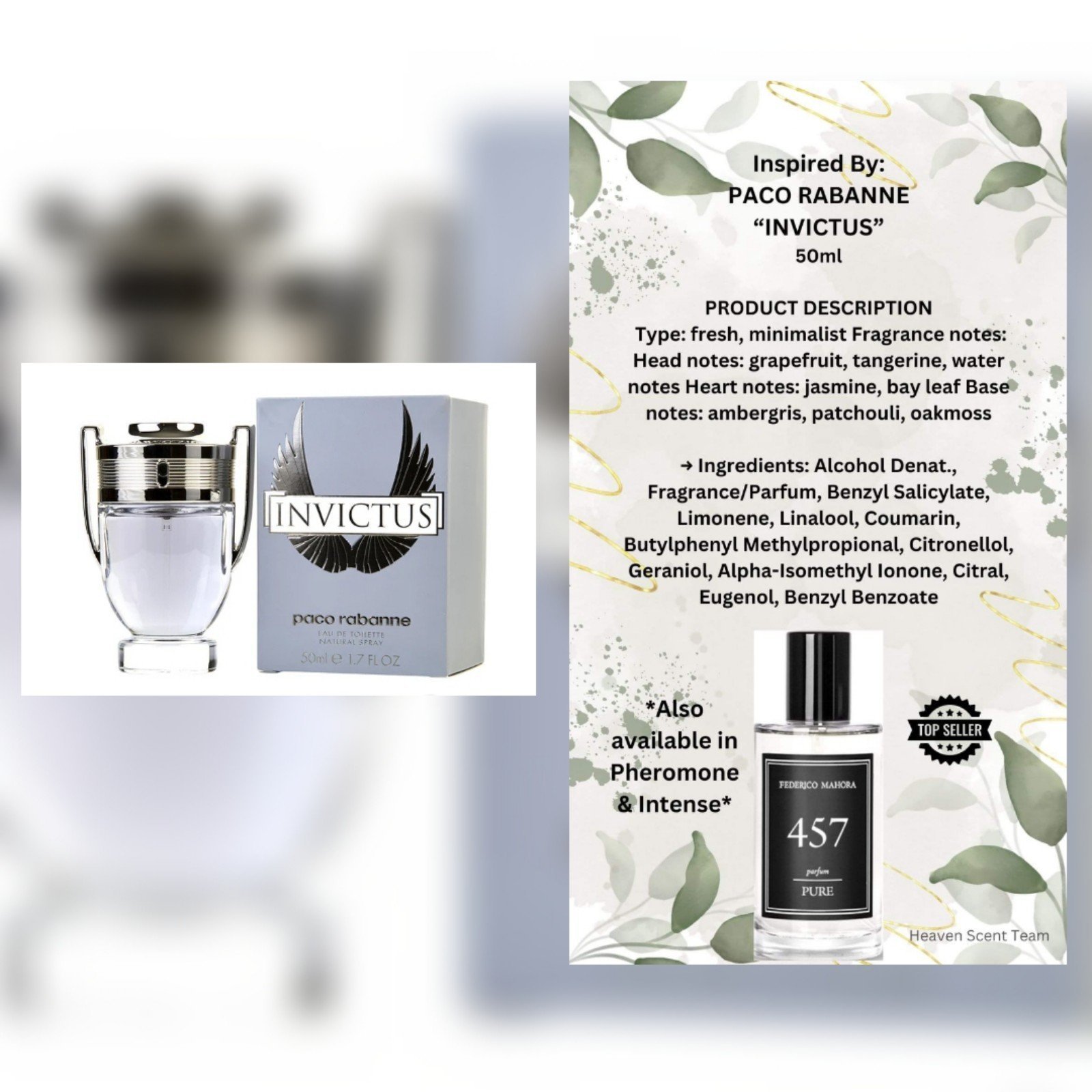 Federico Mahora Paco Rabanne - Invictus with Pheromones