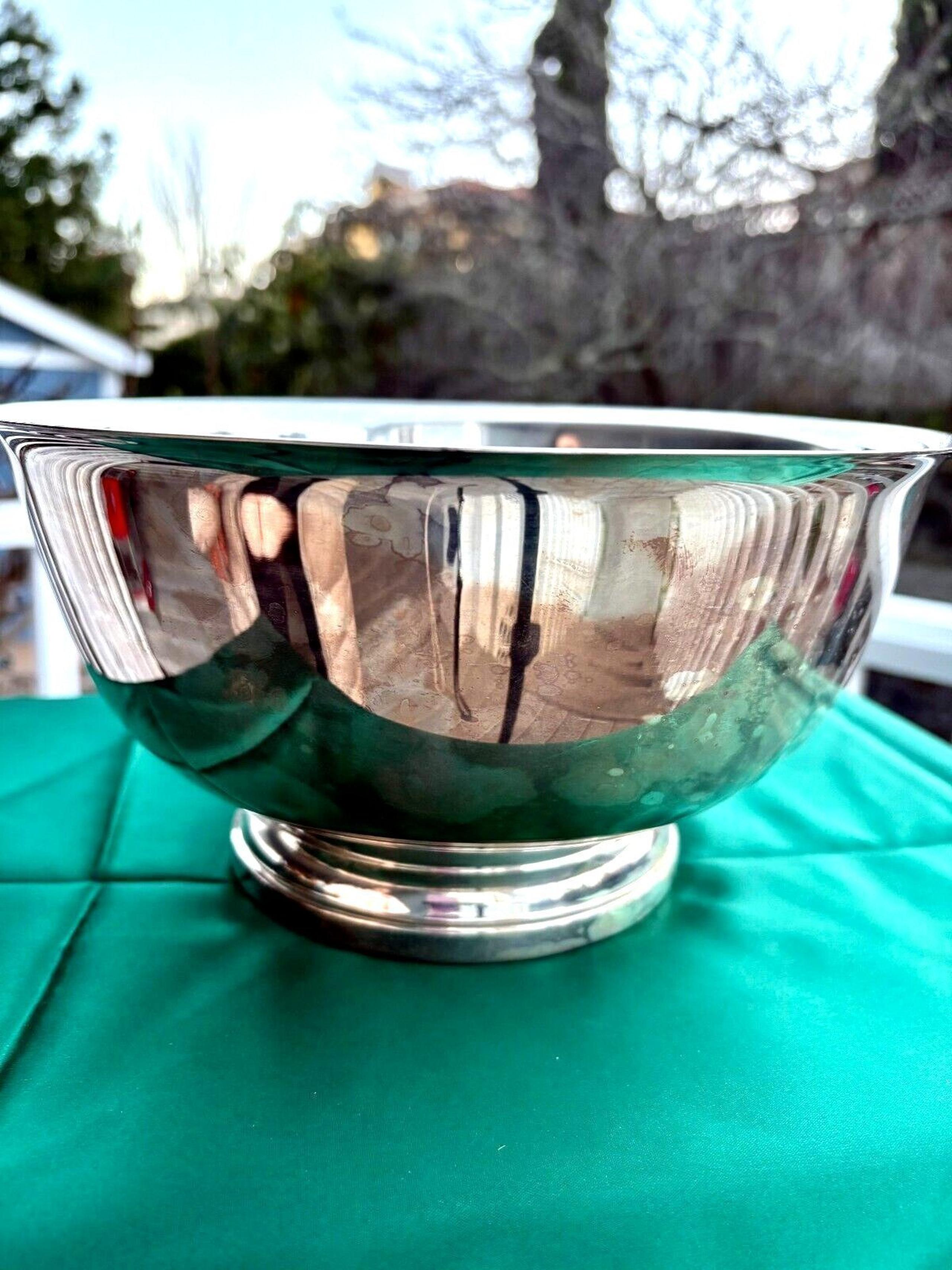 VNTG Gorham SilverPlated Paul Revere Original EP Serving Bowl YC784 10.25"x5.2"