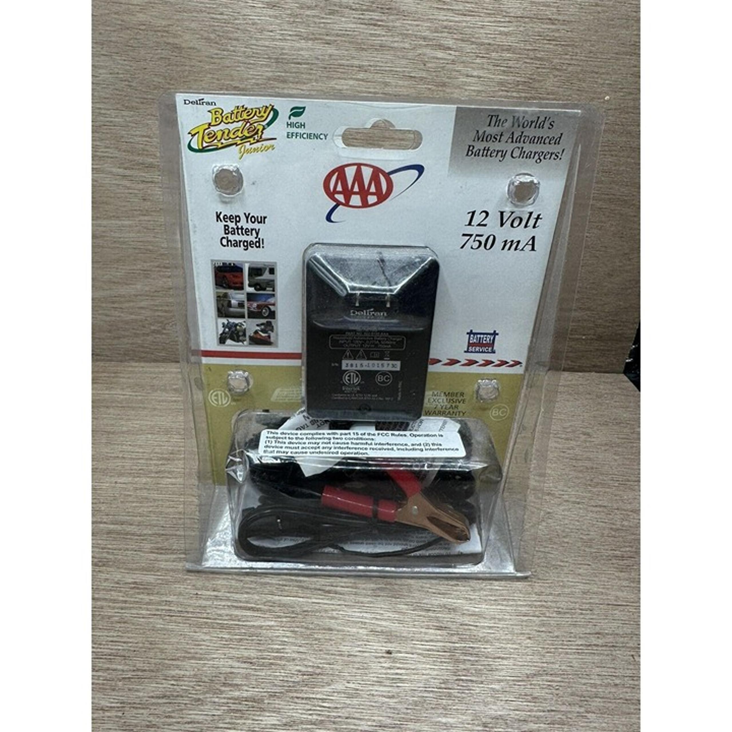 Deltran Battery Tender Jr. 12V Maintainer Charger Tender Jr /12 Volt 750 a