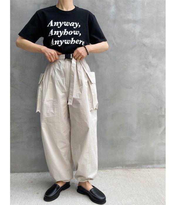 PHEENY/COTTON NYLON DUMP MILITARY PANTS(BEIGE)