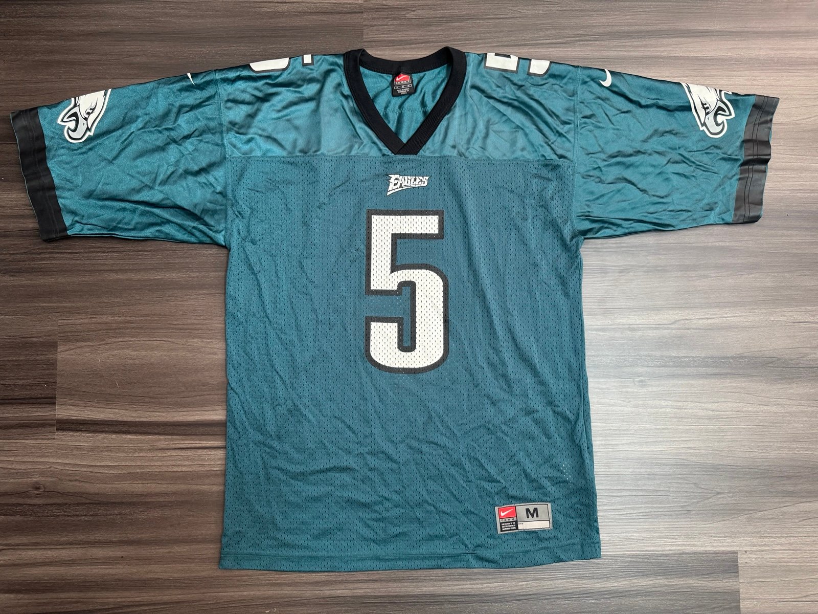 Vintage Nike Team Philadelphia Eagles Donovan Mcnabb #5 Home Jersey Men’s Medium