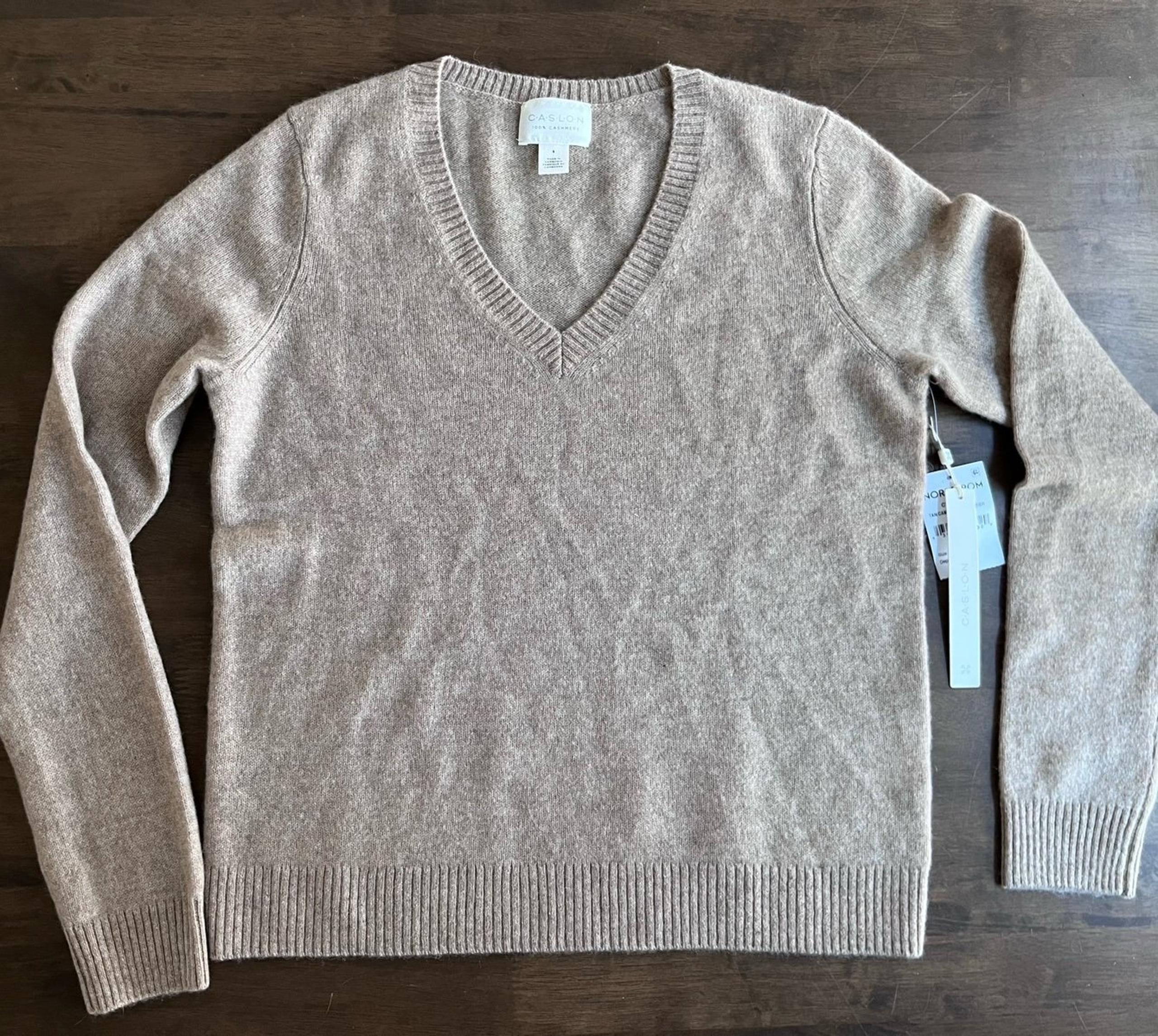 NWT Caslon 100% Cashmere Sweater