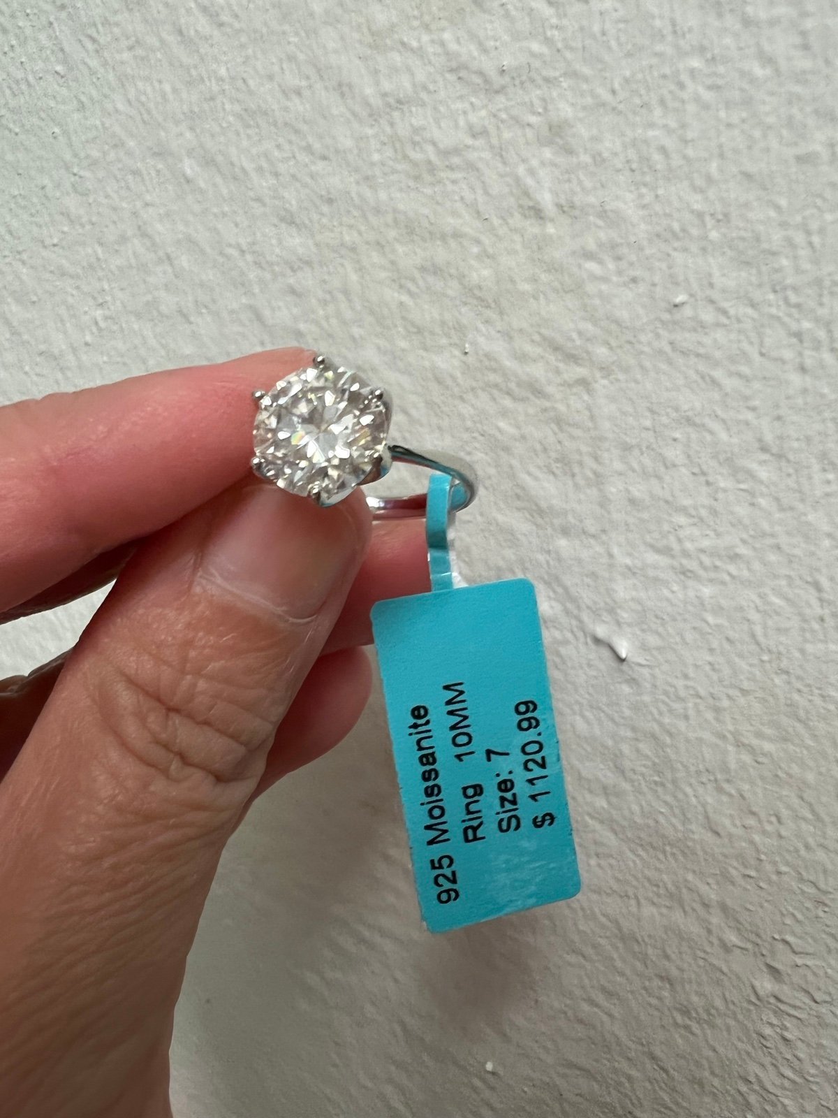 NWT Moissanite 3.50 CTW VVSD SIZE 7 ring!
