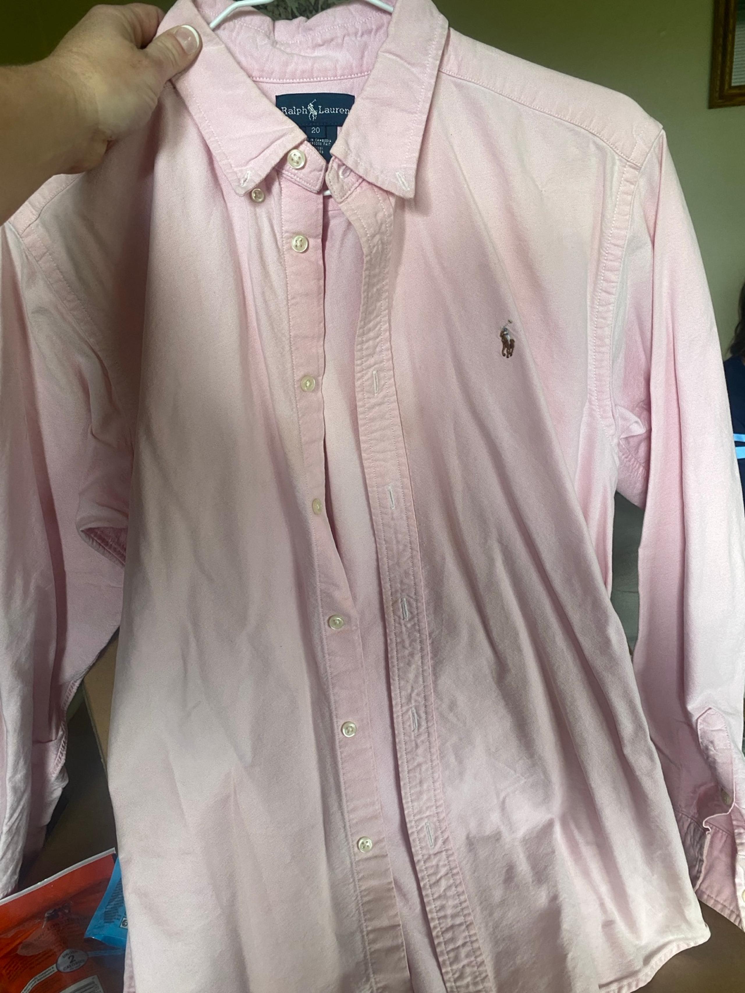 Ralph Lauren Polo Button Down Shirt Size 20 Long Sleeve