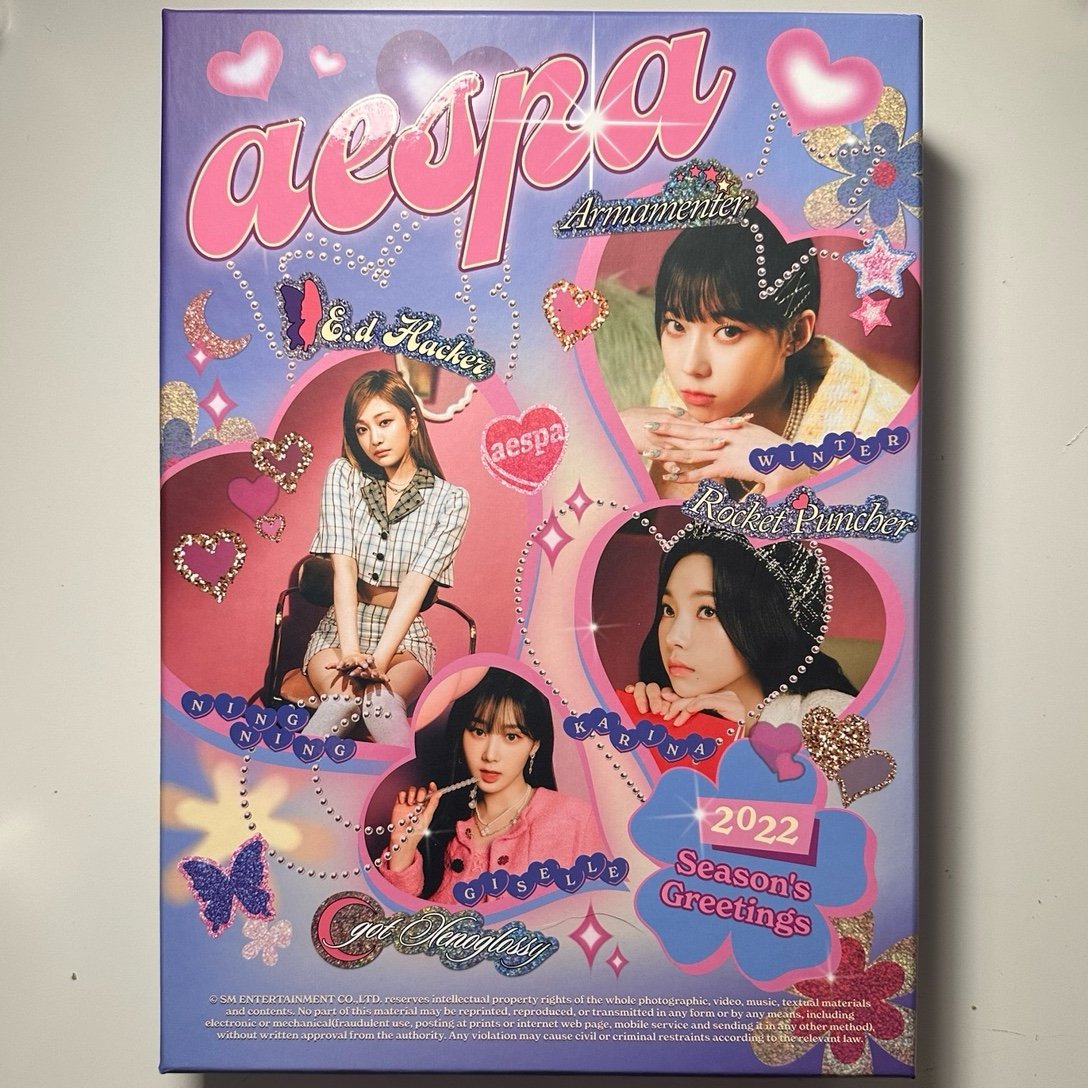 aespa seasons greetings 2022, all inclusions