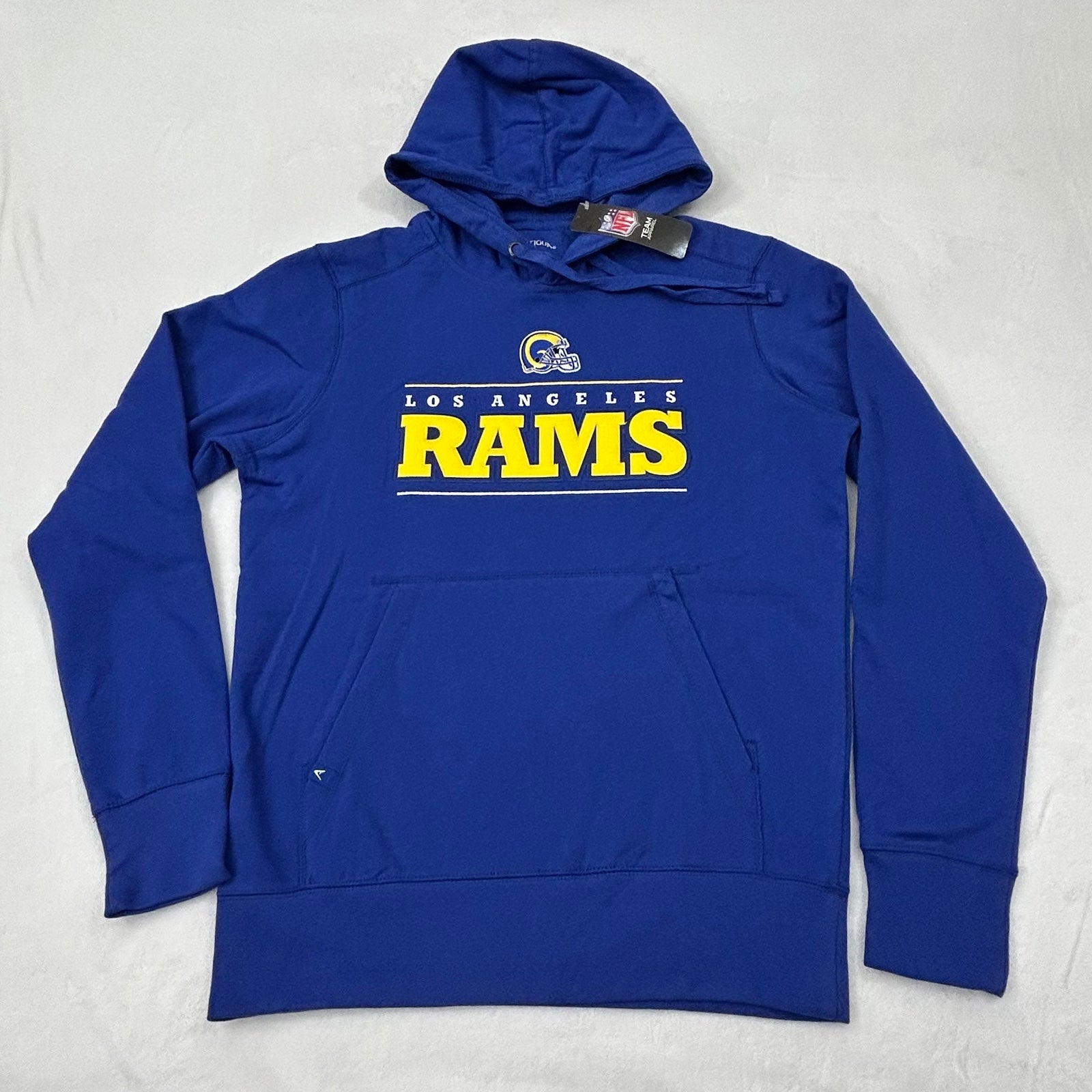 Los Angeles LA Rams NFL Football Antigua Blue Pullover Hoodie Sweatshirt Men’s M