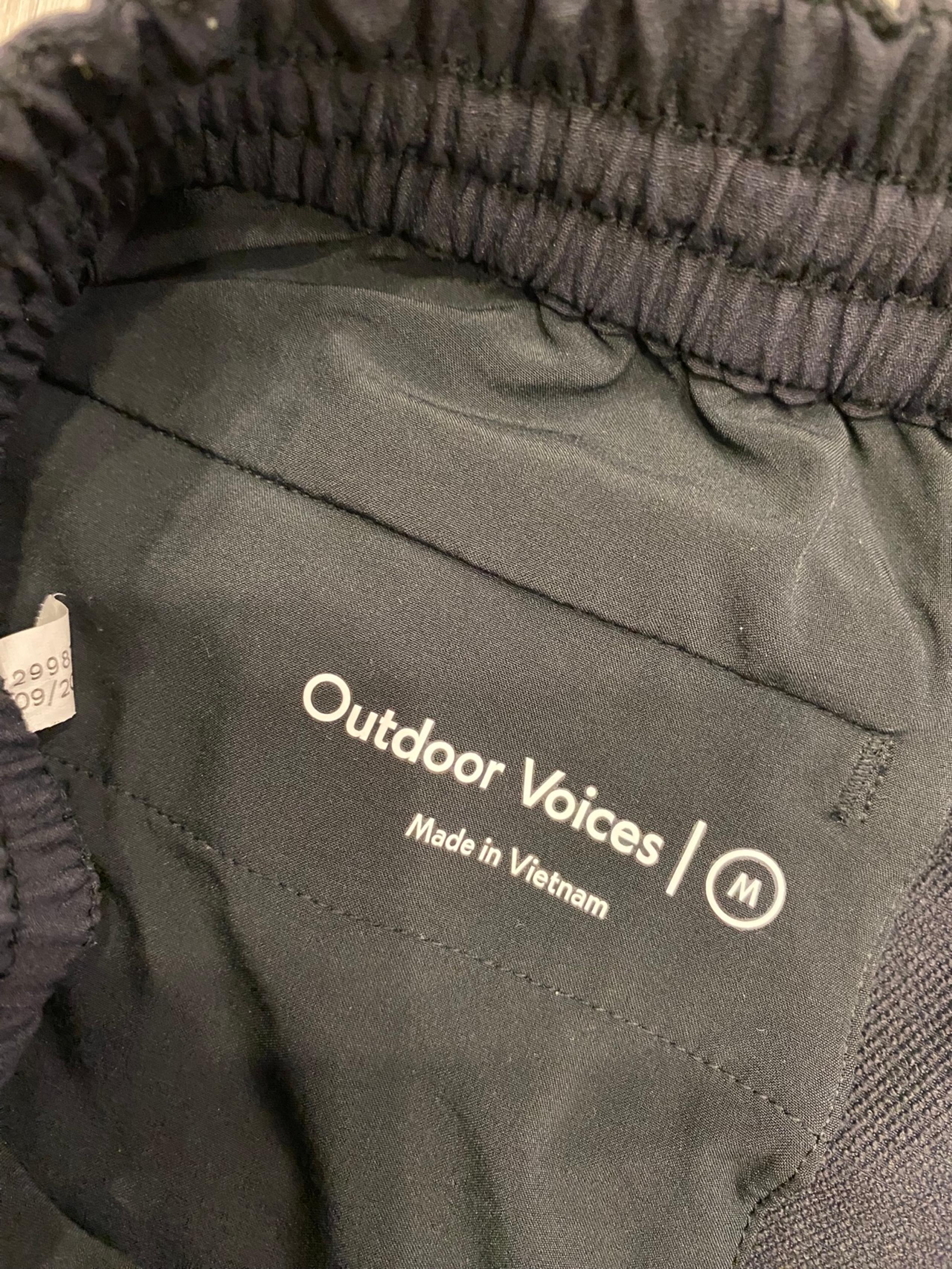 Outdoor Voices RecTrek Pants Women's Medium Black 25" Inseam Lightweight M