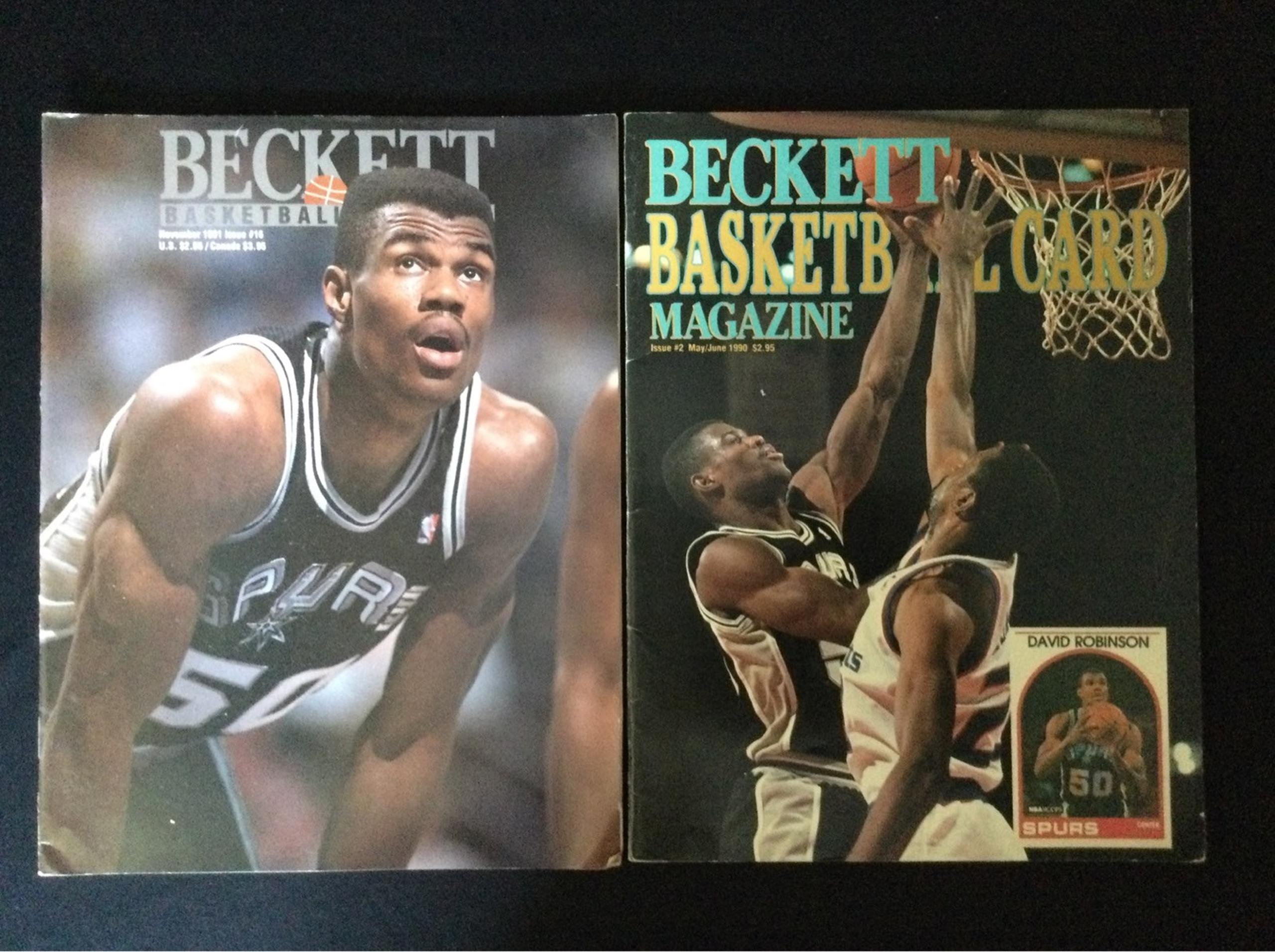 David Robinson  x2 Beckett Mag