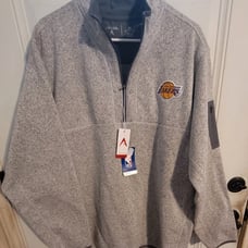 Antigua Men’s Size 2XL Los Angeles Lakers Basketball 1/4 Zip
