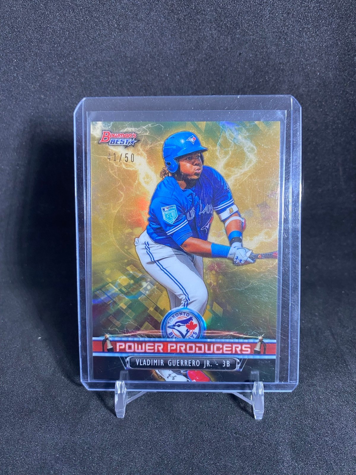 2018 Bowman’s Best Vladimir Guerrero Jr Power Producers Gold /50 #PP-VGJ