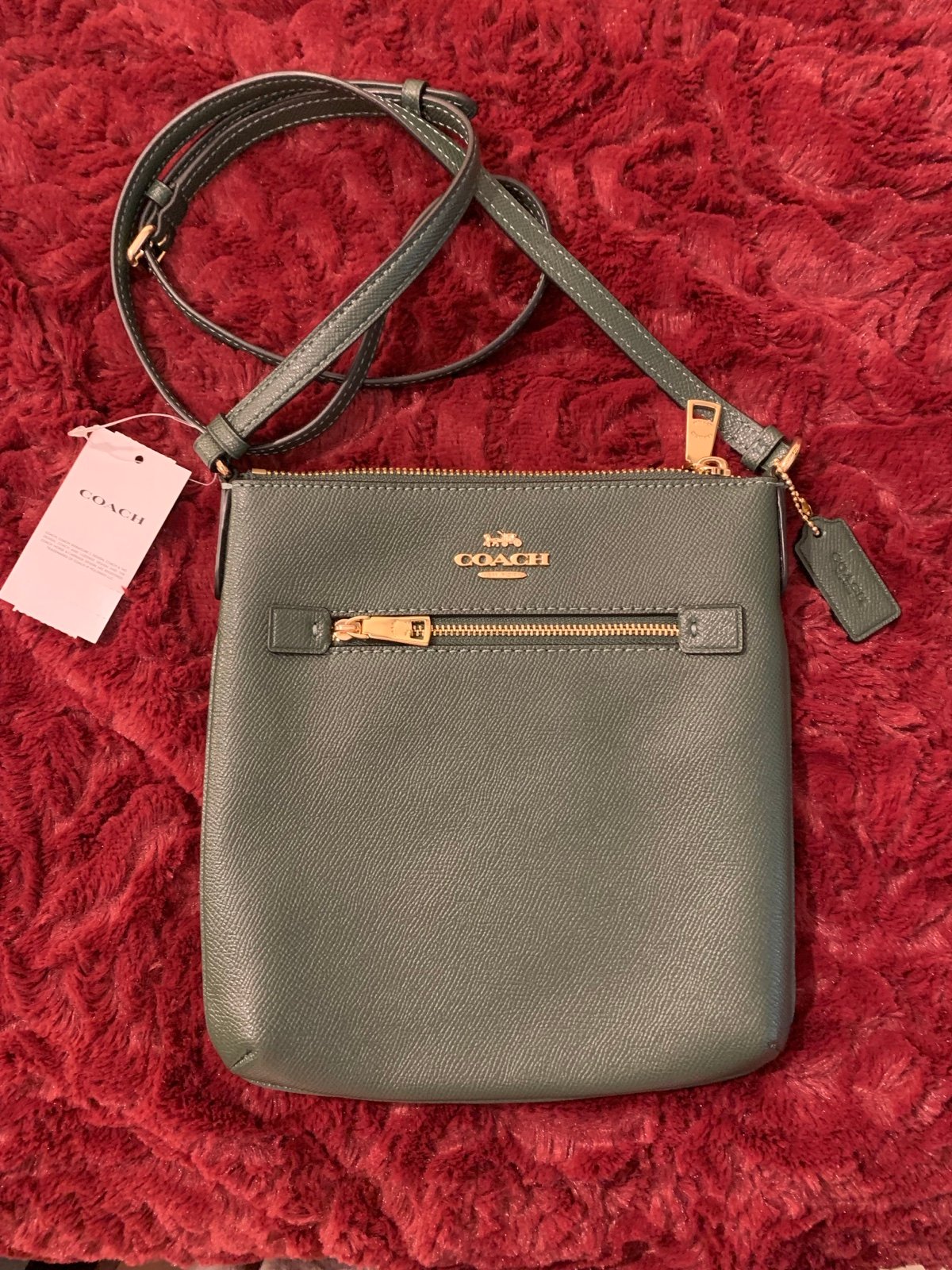 Brand New With Tags Coach Cross Grain Mini Rowan Crossbody