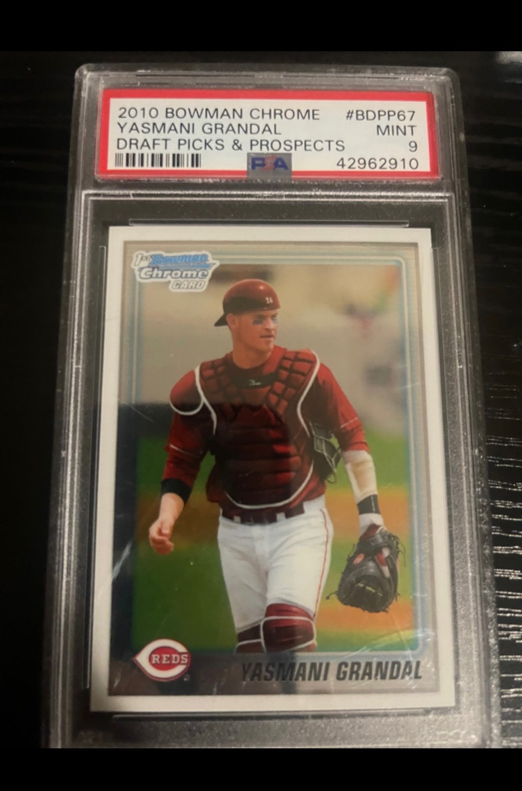 2010 Bowman Chrome Draft Prospects Yasmani Grandal RC Rookie PSA 9 Pristine