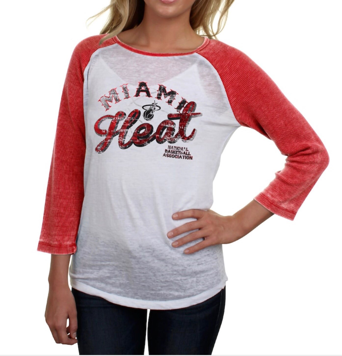 Miami Heat 3Quarter Sleeve Thermal Shirt