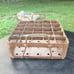 Vintage Galvanized Steel Glass Beer Bottle Crate w/Reinforced Side Handles Metal