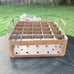 Vintage Galvanized Steel Glass Beer Bottle Crate w/Reinforced Side Handles Metal