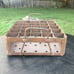 Vintage Galvanized Steel Glass Beer Bottle Crate w/Reinforced Side Handles Metal