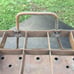 Vintage Galvanized Steel Glass Beer Bottle Crate w/Reinforced Side Handles Metal