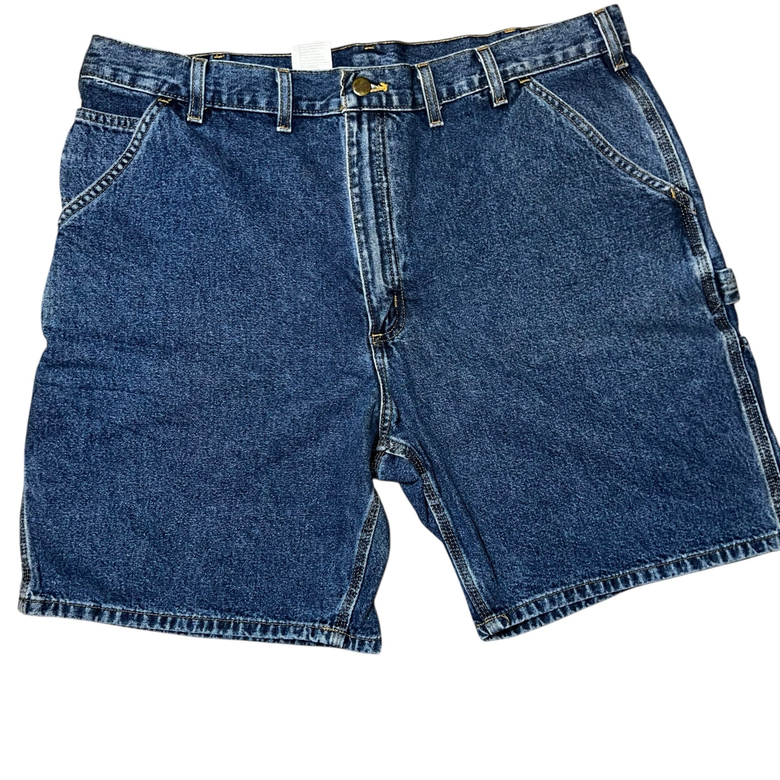 Carhartt Men's Work dark Denim Carpenter utility work shorts size 40