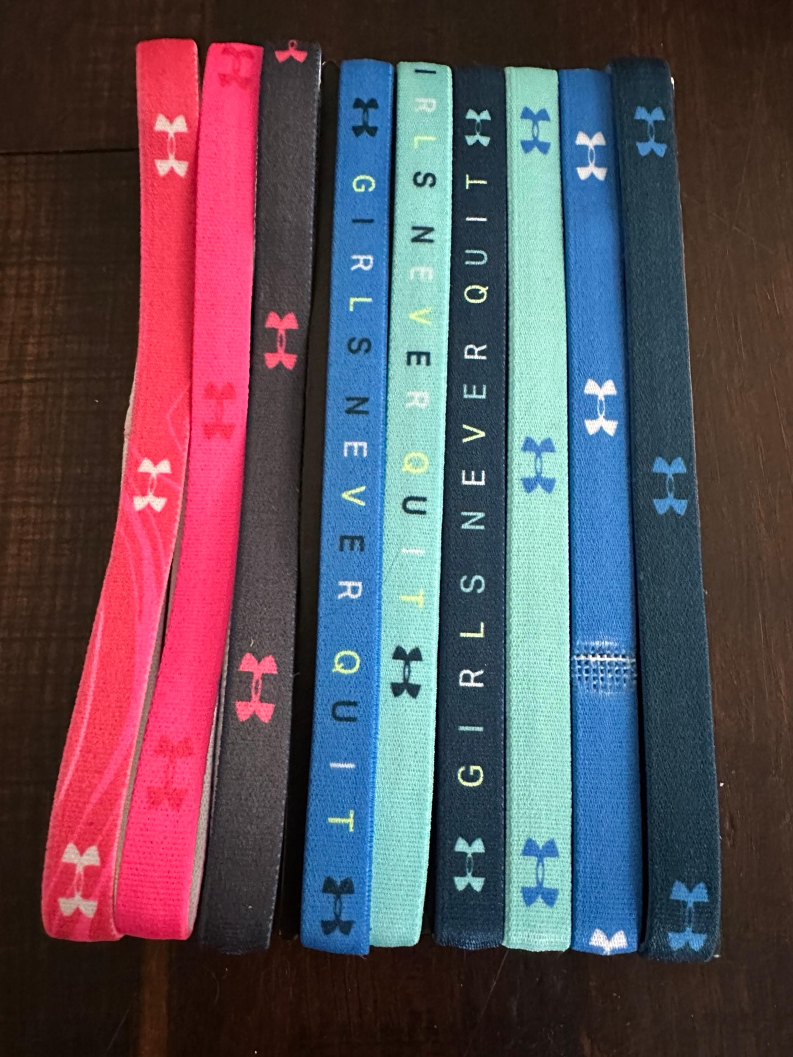 9 Under Armour girls headbands NWOT