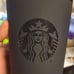 4 ct Starbucks Matte Black Tumblers