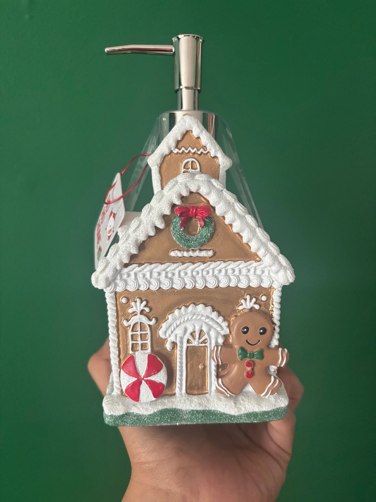 Gingerbread House Soap dispenser