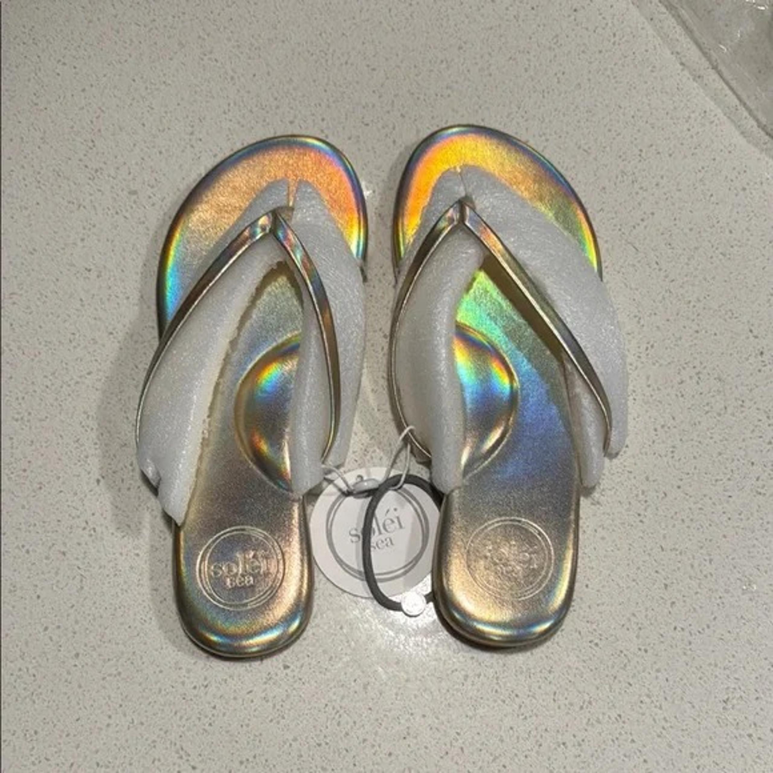 Solei Sea India Metallic Gold Sandal 7/38