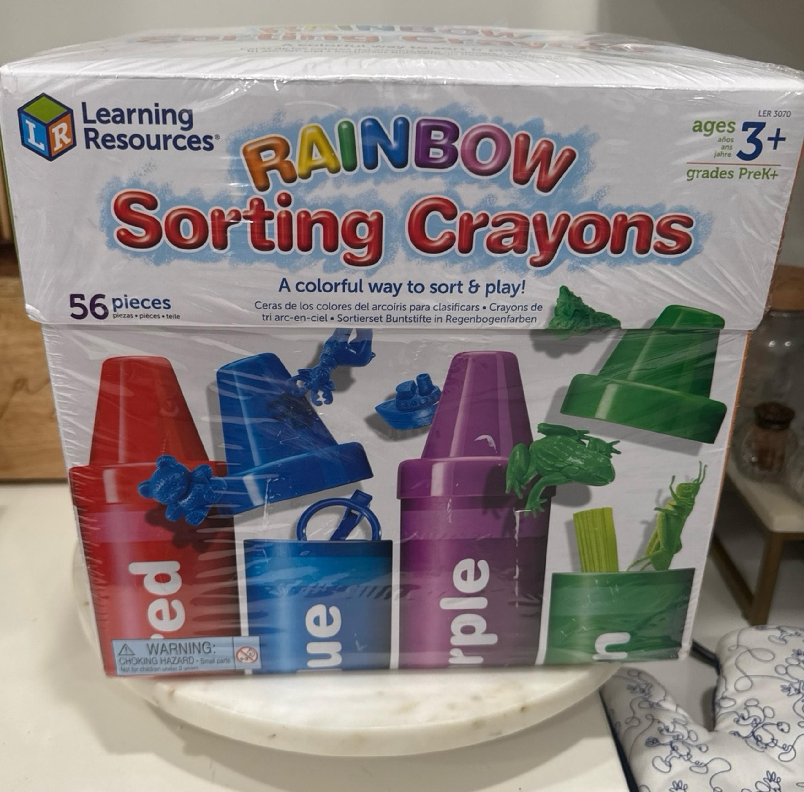 Learning Resources Rainbow Sorting Crayons