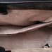 Lauren Ralph Lauren Black Leather Large Business Shoulder Bag Double Top Zip