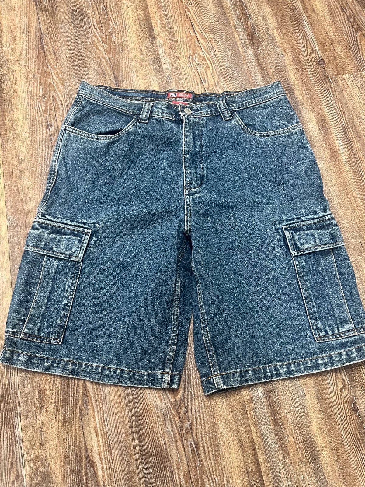 Vintage Y2K faded glory denim cargo shorts