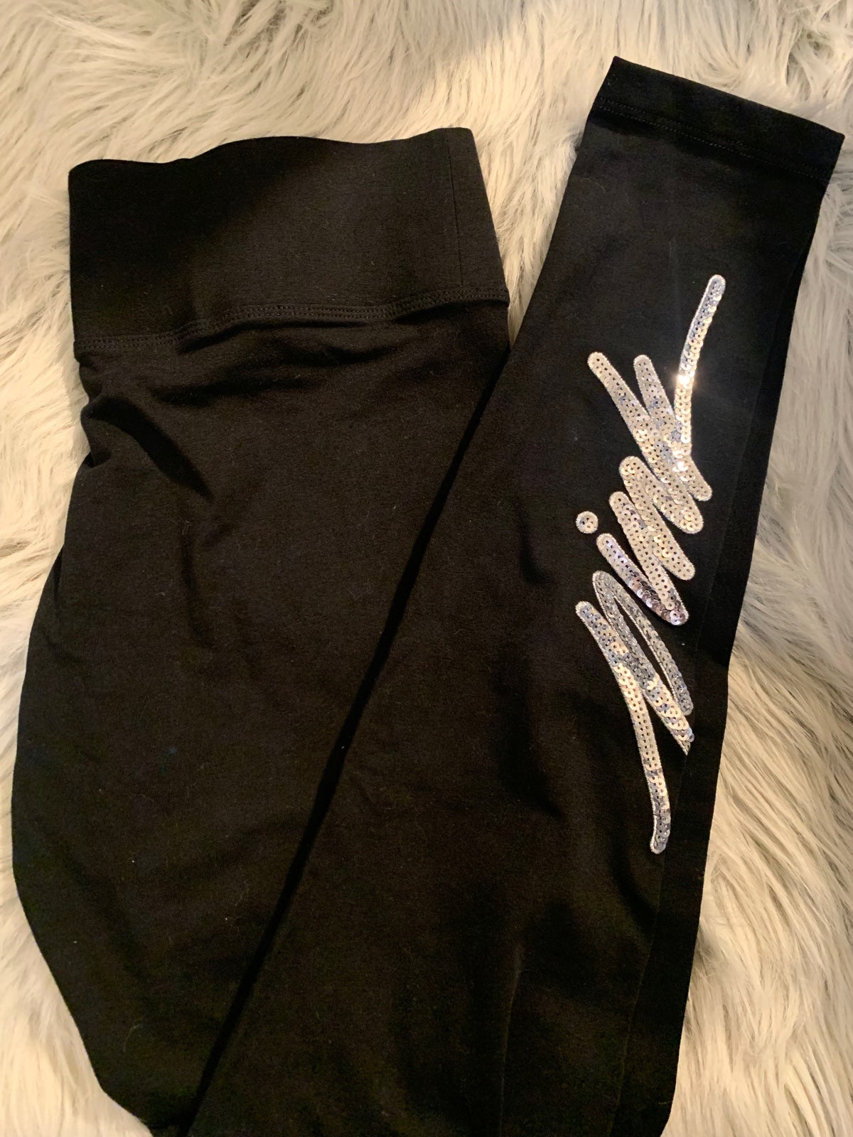 Pink bling yoga leggings
