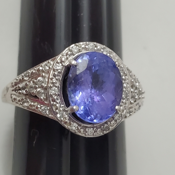 Sterling Silver 925 Tanzanite Ring