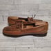Men's Cole Haan Brown Leather Penny Tassel Loafers Shoes Size 9
