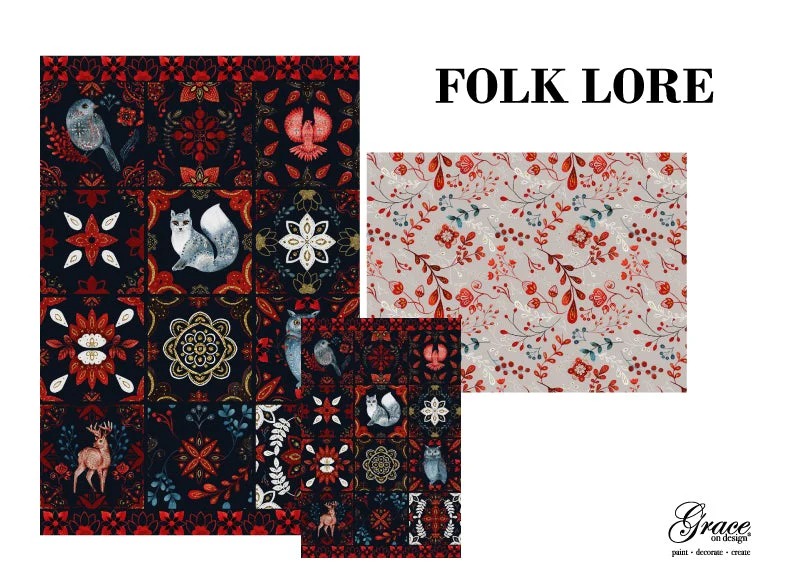 Folk Lore Grace on Design Decoupage Pack
