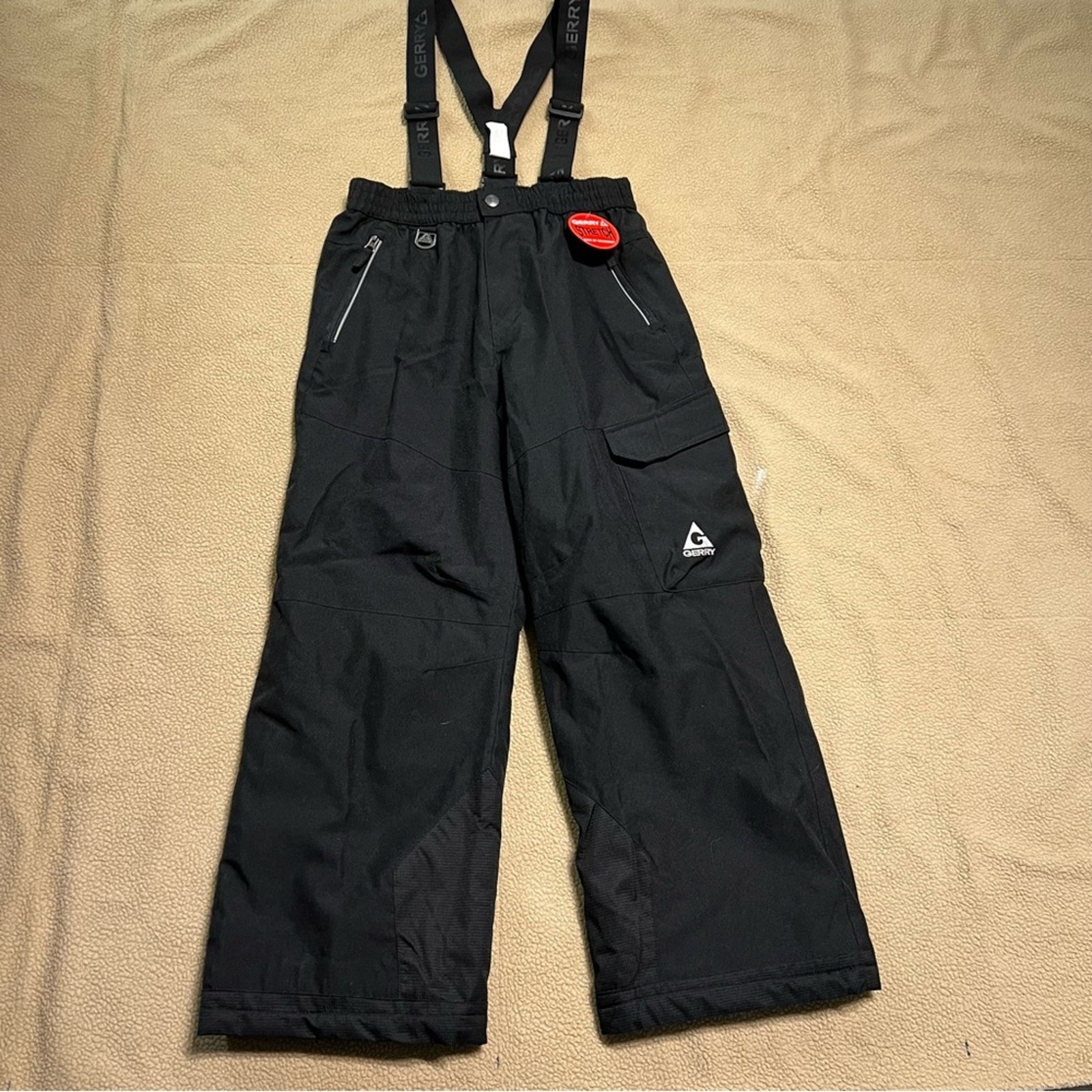 Gerry Boys Performance Snow Pants With Removable Suspenders Size Large (14-16)
