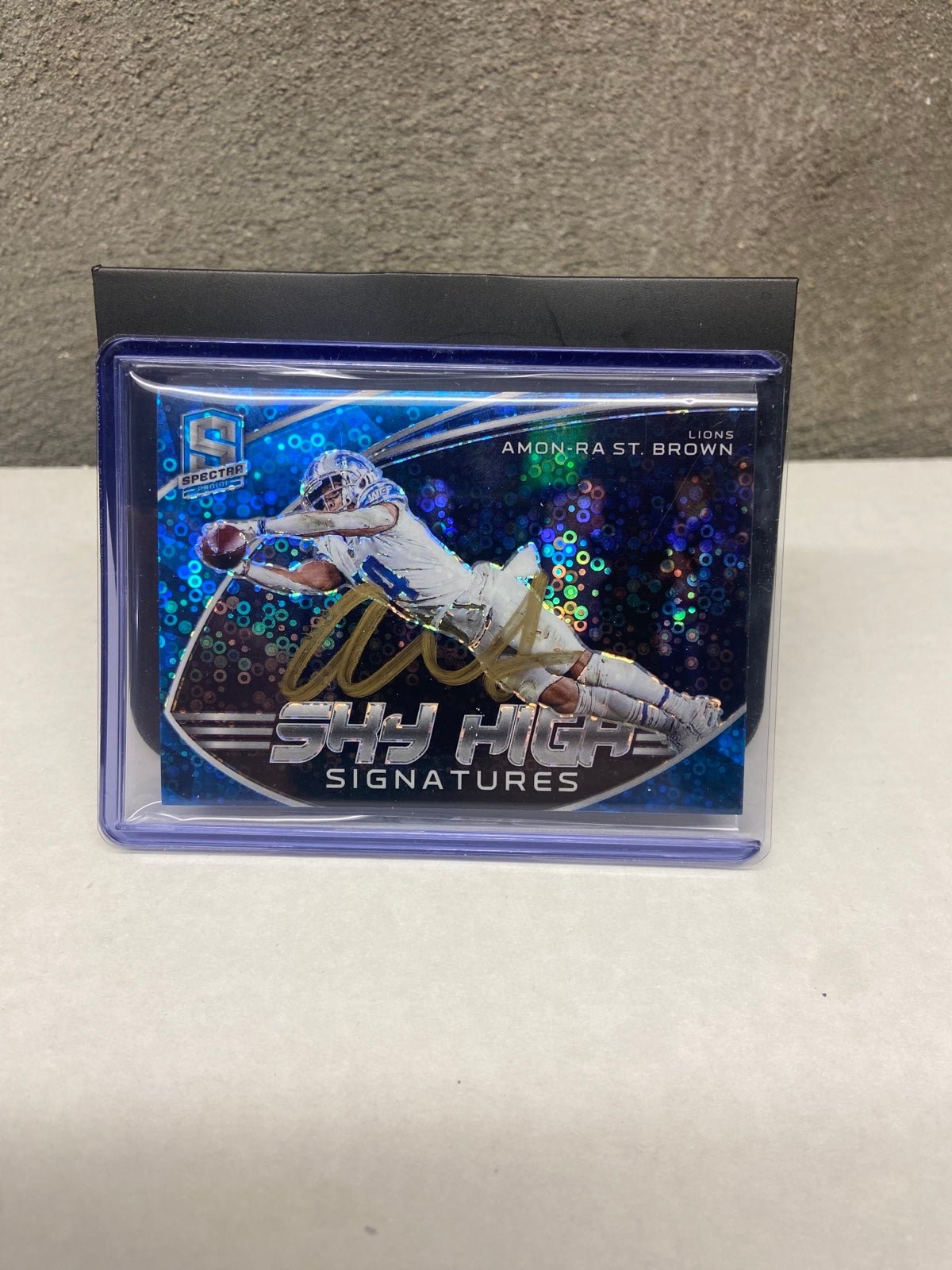 Amon-ra St. Brown Sky High Signatures 41/50 SP 2022 Spectra Football NFL LIONS