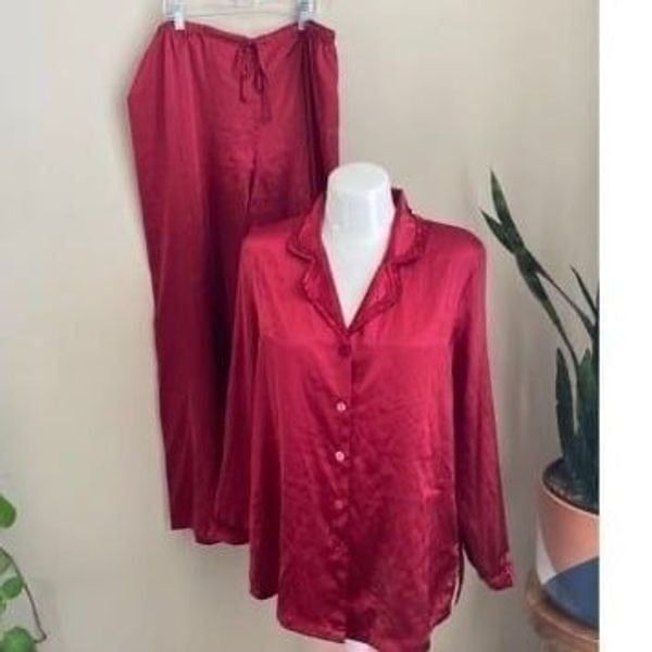 Oscar De La Renta Pink Label Pajama Set L