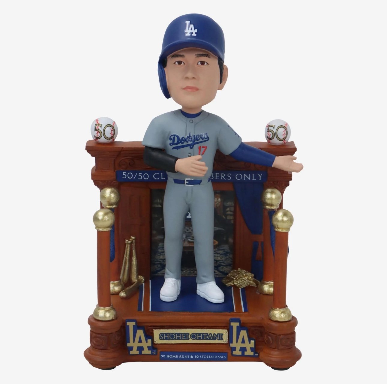 Shohei Ohtani Los Angeles Dodgers 50/50 Club Entry Bobblehead FOCO NEW #150 NIB