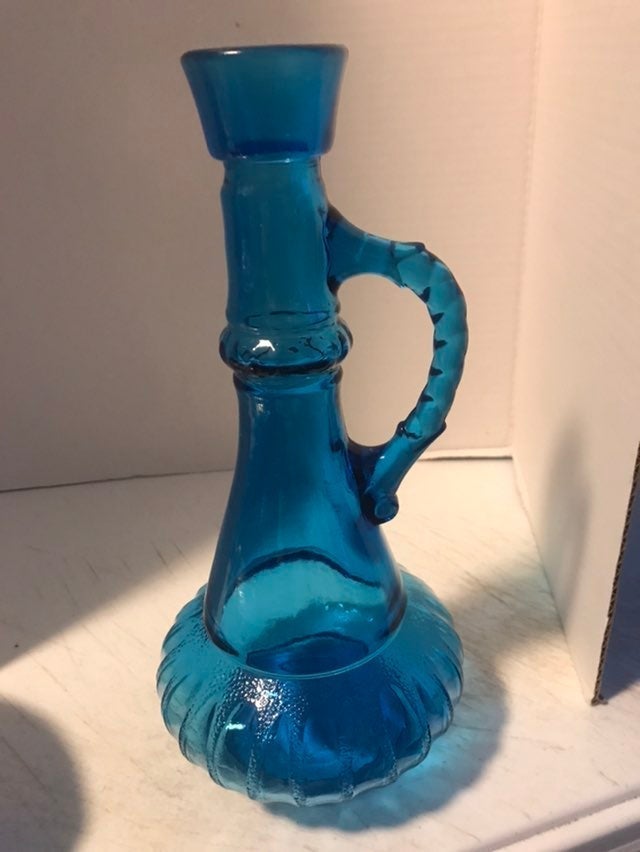 Beautiful Antique Aqua Blue Genie Bottles