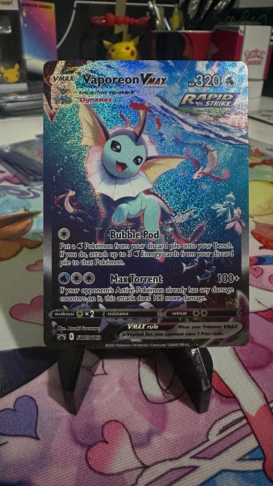 Pokemon Vaporeon VMAX - SWSH182 - SWSH: Sword & Shield Promo Cards ( LP )