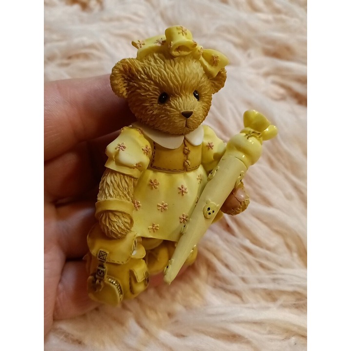 Cherished Teddies 112555 Viel Freude Beim Lernen Schoolgirl Figurine Rare x