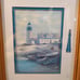 Vintage Quoddy Light House Picture With Frame Lighthouse Photo 12x10