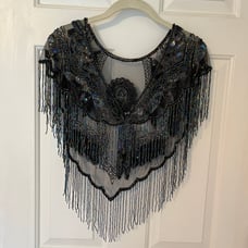 Hand Beaded Festival Sparkle Capelet