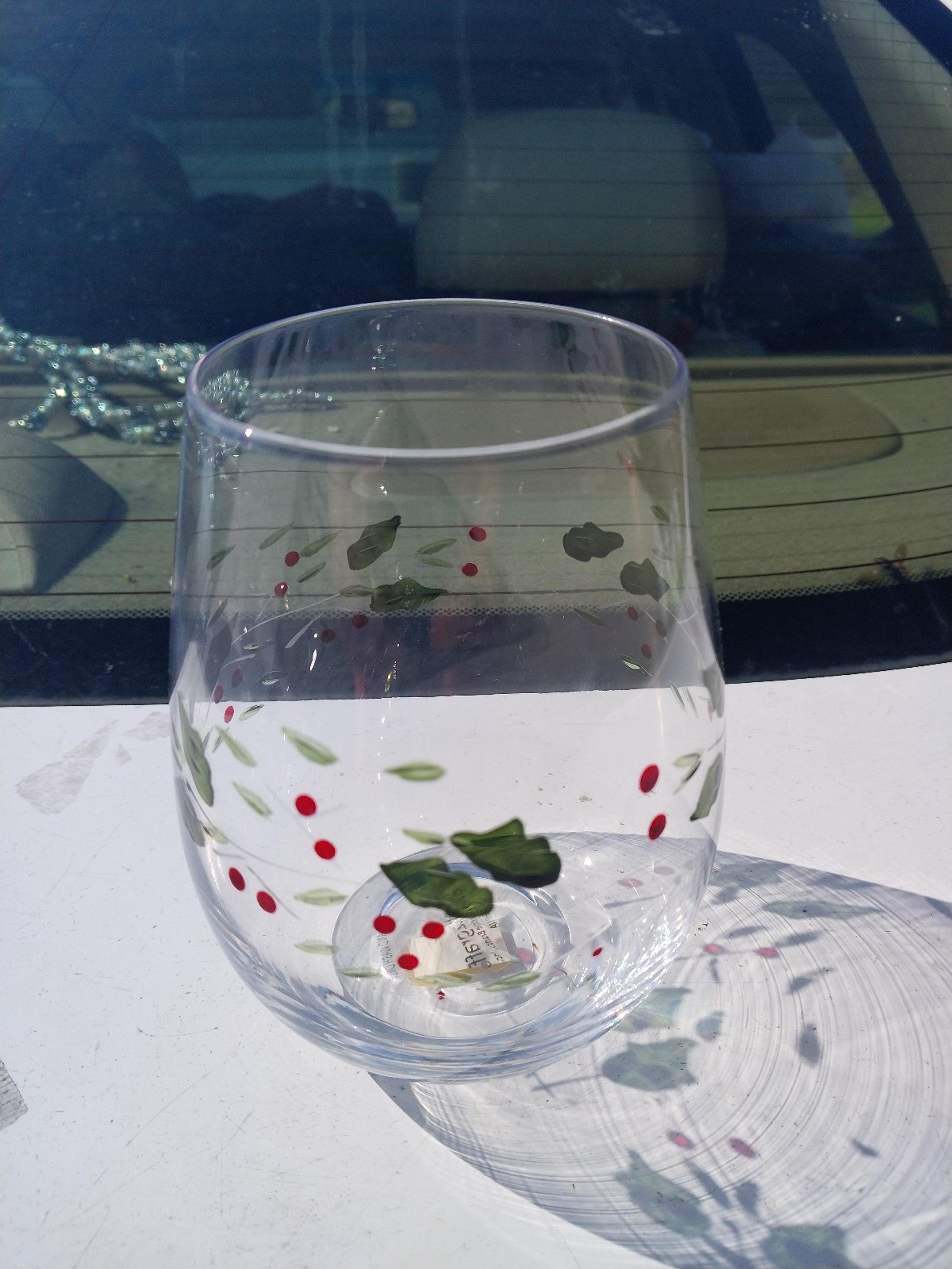Pfaltzgraff winterberry stemless wine glass