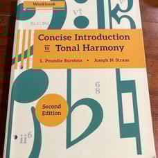 Concise Introduction to Tonal Harmony Workbook (used)